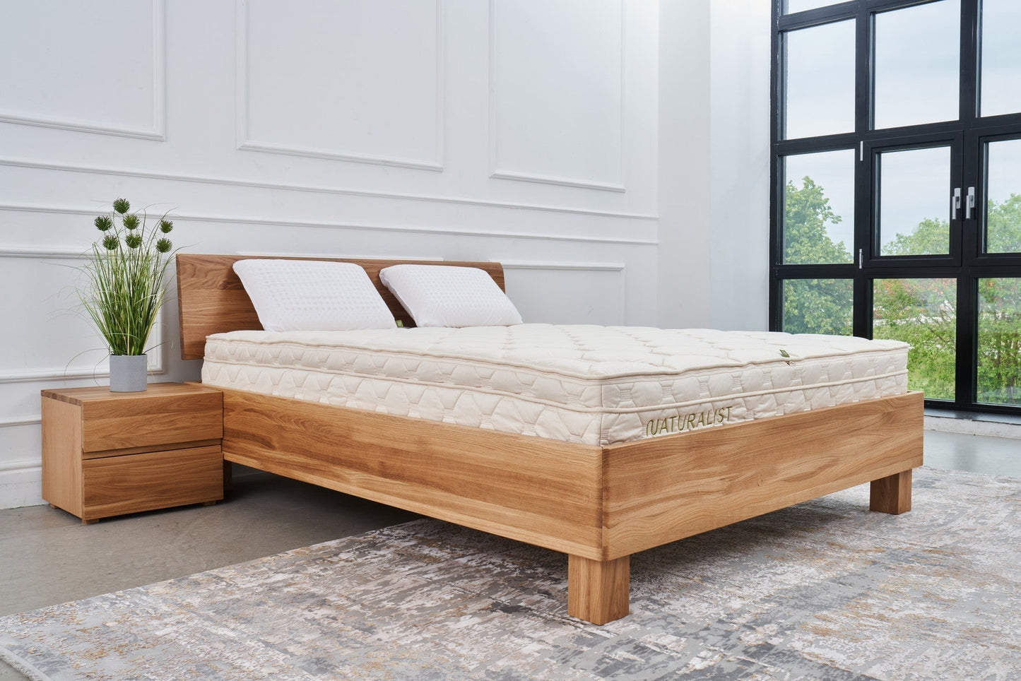 Économisez 15 % | Matelas hybride Naturalist 180 x 200 (double confort – souple et ferme, ajustable)