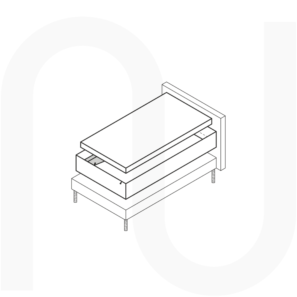 Matelas hybride Naturalist 80×200 (Ferme, Réglable)